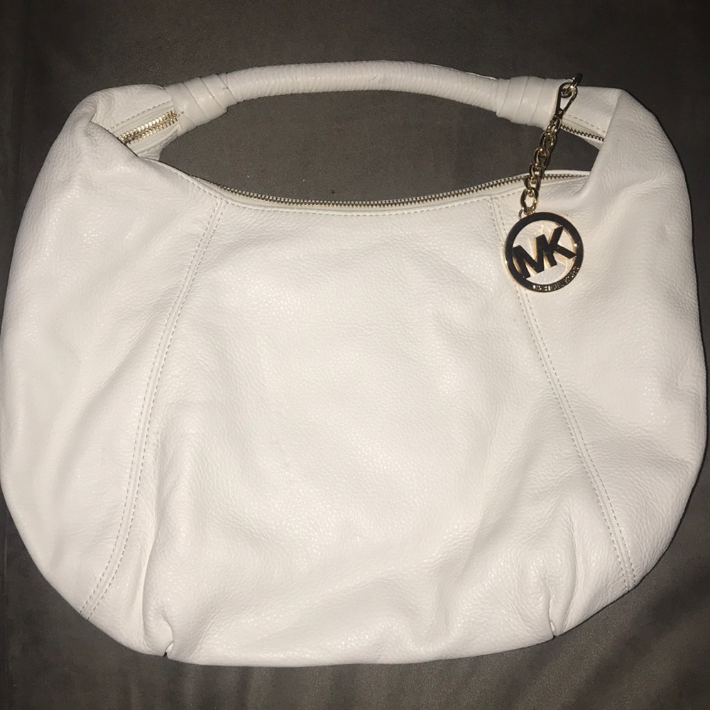 Michael Kors White leather handbag